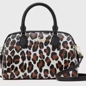 NWT Kate Spade Madison Spotted Leopard Small Dolly/Duffle Crossbody